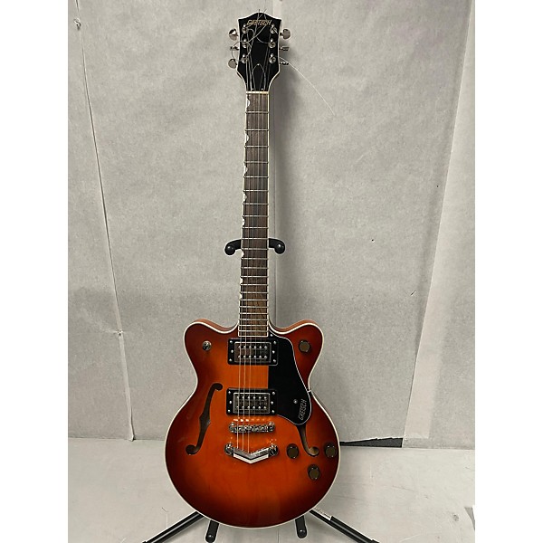 Used Gretsch Guitars Used Gretsch Guitars G2655 Brown Sunburst Hollow Body Electric Guitar