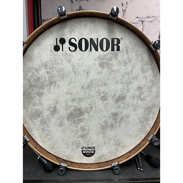 Used SONOR SQ2 Chocolate Burl Drum Kit