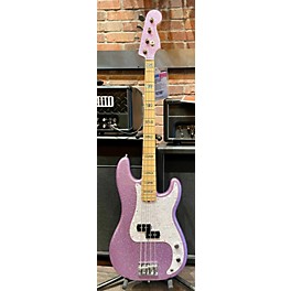 Used Fender 2017 Limited Edition Adam Clayton Precision Bass Purple Sparkle Electric Bass Guitar