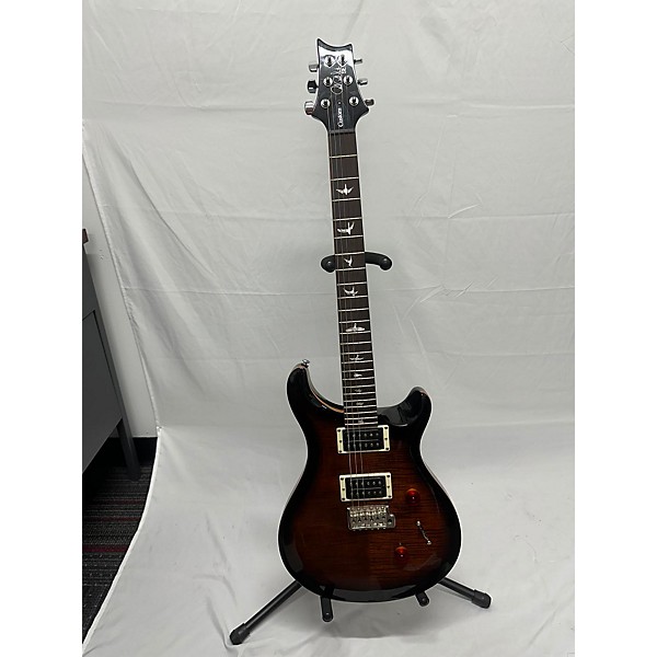 Used PRS Used PRS SE Custom 24 Black Gold Solid Body Electric Guitar