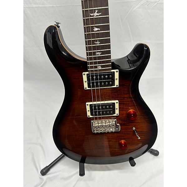 Used PRS Used PRS SE Custom 24 Black Gold Solid Body Electric Guitar