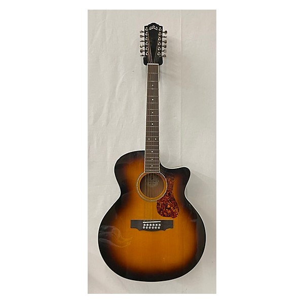 Used Guild Used Guild F-2512ce DELUXE 3 Color Sunburst 12 String Acoustic Electric Guitar