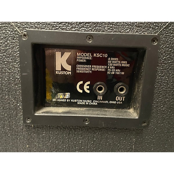 Used Kustom PA KSC10 Unpowered Speaker