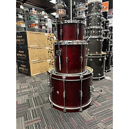 Used Barton Drums 3 piece Essential Maple Wine Red Drum Kit