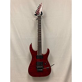 Used Esp Used ESP LTD MH350FR Trans Red Solid Body Electric Guitar