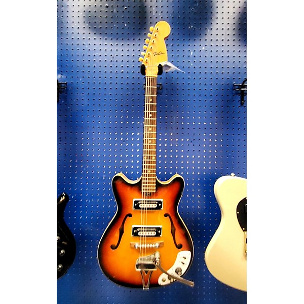 Vintage Kawai Telestar Vintage 1970s KAWAI TELESTAR SEMI-HOOLLOW 2 PU Sunburst Hollow Body Electric Guitar