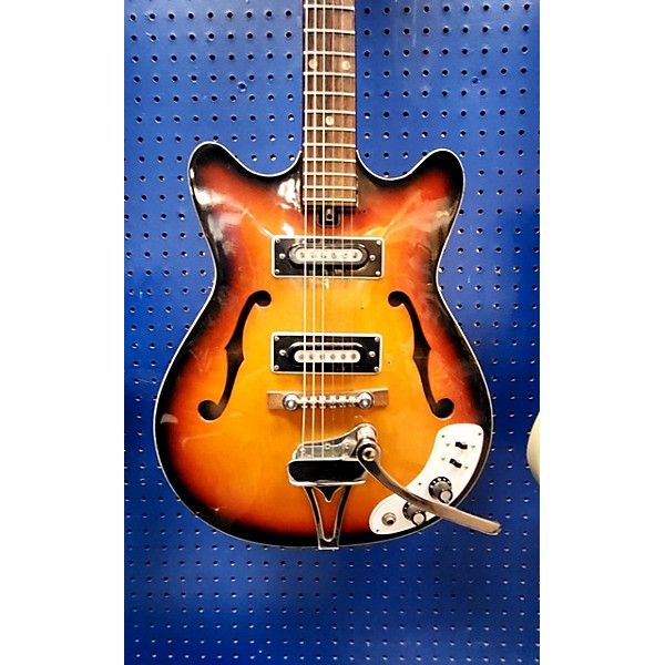 Vintage Kawai Telestar Vintage 1970s KAWAI TELESTAR SEMI-HOOLLOW 2 PU Sunburst Hollow Body Electric Guitar