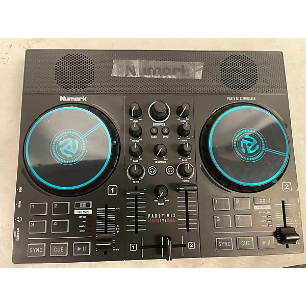 Used Used Numark Party Mix Live DJ Controller Bundle With Professional Headphones DJ Controller