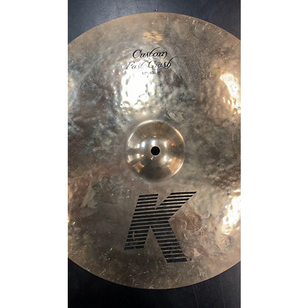 Used Zildjian 17in K Custom Fast Crash Cymbal