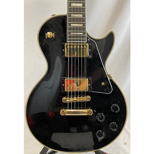 Used Epiphone Used Epiphone Les Paul Custom Black Solid Body Electric Guitar