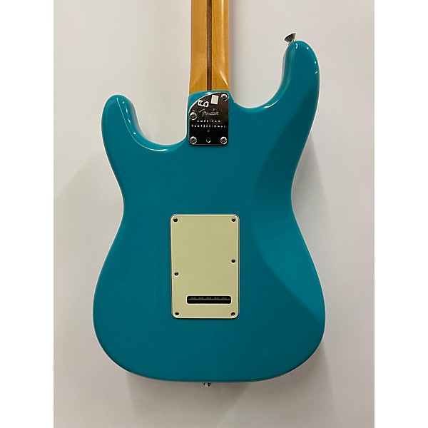 Used Fender Used Fender American Professional II Stratocaster Miami Blue Solid Body Electric Guitar