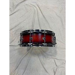 Used In Store Used Used Luka Drums 5X14 Maple Snare Drum Matte Rim Drum Dark Cherry Burst