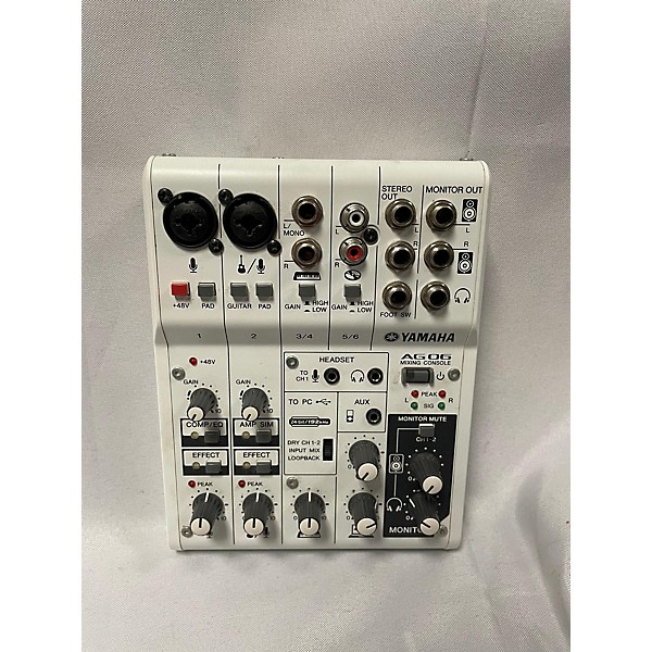 Used Yamaha AG06 Unpowered Mixer