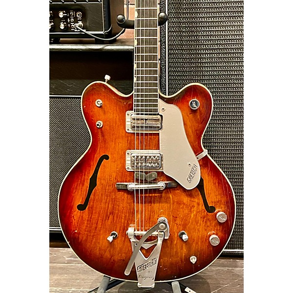 Vintage Gretsch Guitars Vintage 1966 Gretsch Guitars Country Gentlemen Tobacco Sunburst Hollow Body Electric Guitar