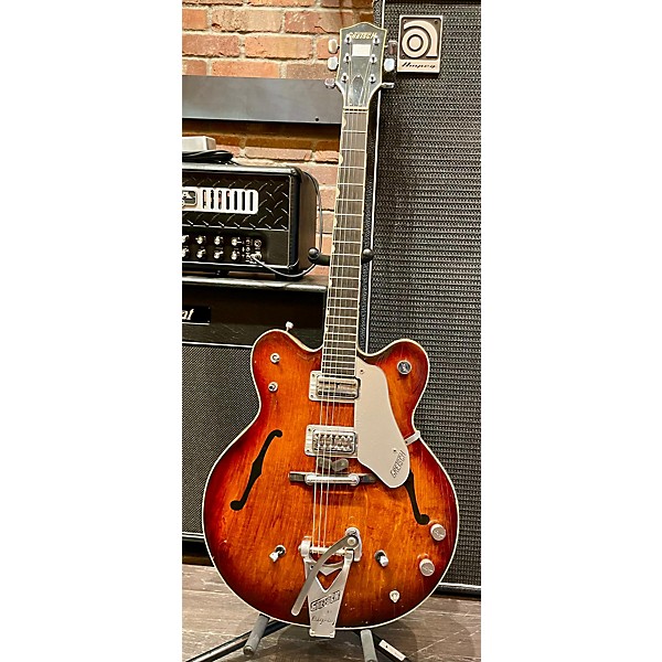 Vintage Gretsch Guitars Vintage 1966 Gretsch Guitars Country Gentlemen Tobacco Sunburst Hollow Body Electric Guitar