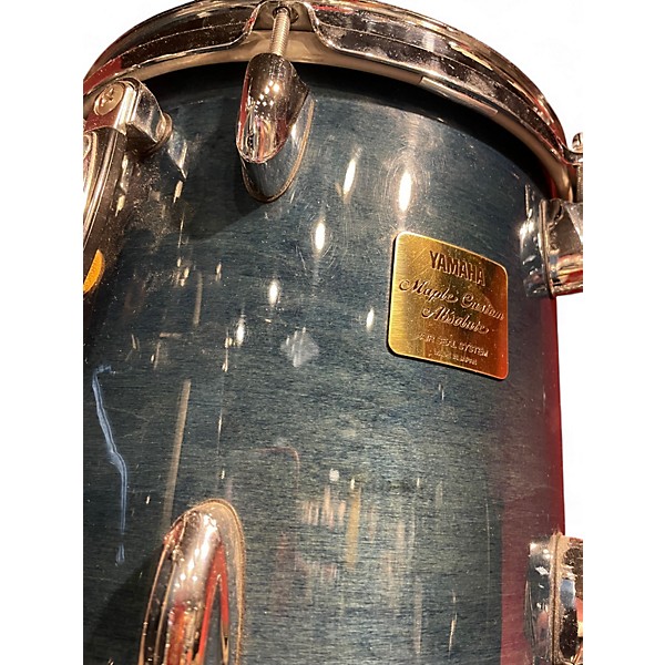 Used Yamaha 3 Piece MAPLE CUSTOM ABSOLUTE SEA BLUE Drum Kit