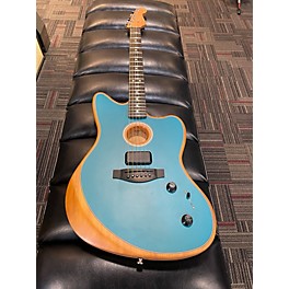 Used Fender Used Fender American Acoustasonic Jazzmaster Blue Acoustic Electric Guitar