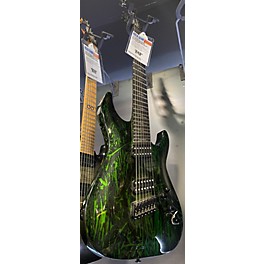 Used Schecter Guitar Research Used Schecter Guitar Research C7 Ms Silver Mountain Loch Ness Green Solid Body Electric Guitar