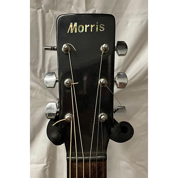 Used Morris Used Morris A Series MO-503B Black Acoustic Guitar