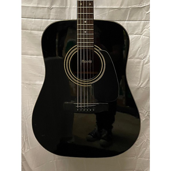 Used Morris Used Morris A Series MO-503B Black Acoustic Guitar