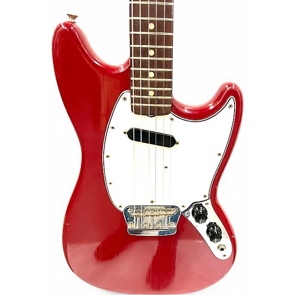 Vintage 1966 Fender Musicmaster II Dakota Red Solid Body Electric Guitar
