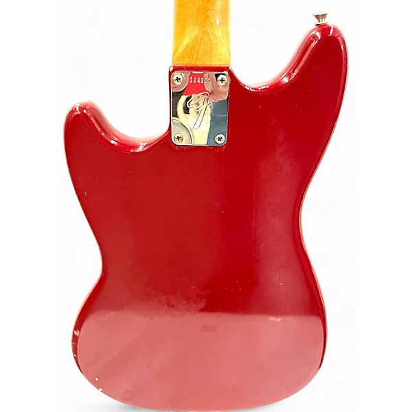 Vintage 1966 Fender Musicmaster II Dakota Red Solid Body Electric Guitar