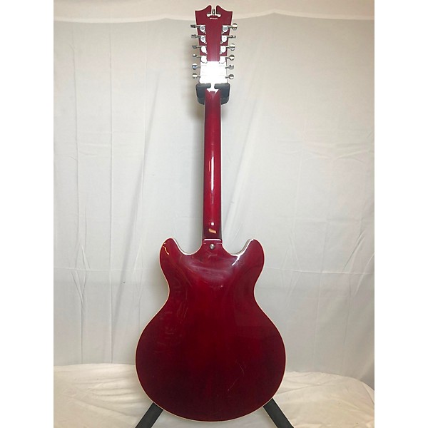 Used D'Angelico DC12 CHERRY RED Hollow Body Electric Guitar