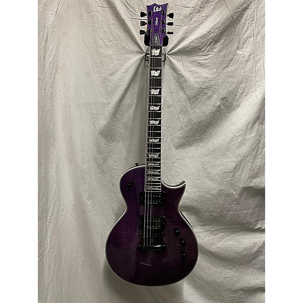 Used ESP Used ESP LTD EC1000 Deluxe Trans Purple Solid Body Electric Guitar