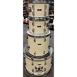 Used Pearl Used Pearl 4 piece WOOD FIBERGLASS KIT White Drum Kit