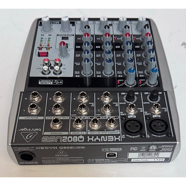 Used Behringer Xenyx Q802USB Unpowered Mixer