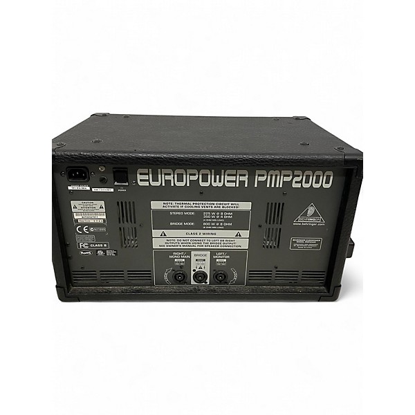 Used Behringer Europower PMP2000 Powered Mixer