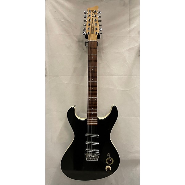 Used Used Danelectro Hodad 12 String Black Sparkle Solid Body Electric Guitar