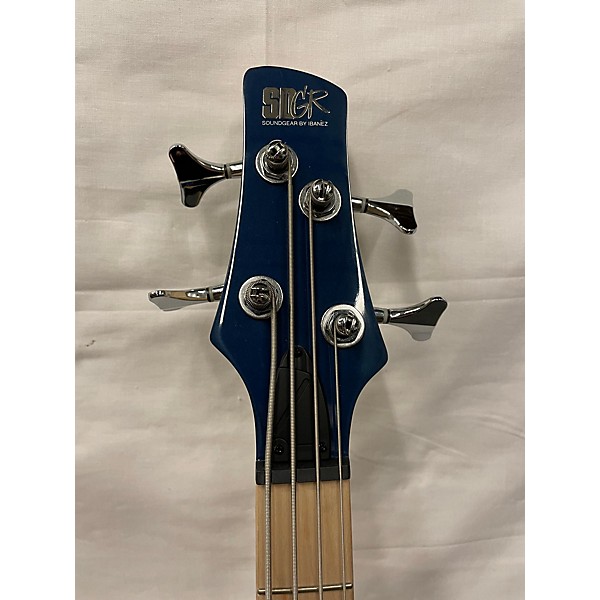 Used Ibanez Used Ibanez SRMD200 Blue Electric Bass Guitar