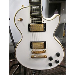 Used Epiphone Used Epiphone Les Paul Custom White Solid Body Electric Guitar