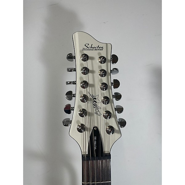 Used Schecter Guitar Research Used Schecter Guitar Research ROBERT SMITH ULTRA XII White Solid Body Electric Guitar