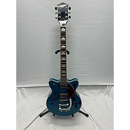 Used Gretsch Guitars Used Gretsch Guitars G2657T Blue Hollow Body Electric Guitar