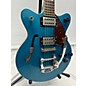 Used Gretsch Guitars Used Gretsch Guitars G2657T Blue Hollow Body Electric Guitar