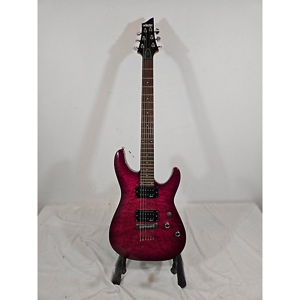 Used Schecter Guitar Research Used Schecter Guitar Research C6 Plus Trans Pink Solid Body Electric Guitar