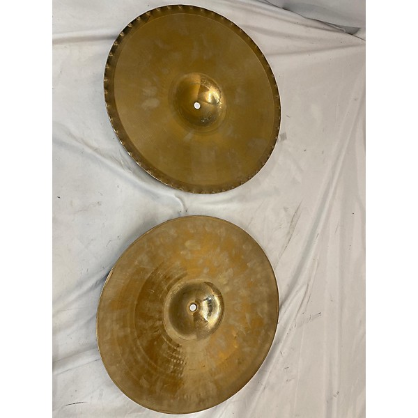 Used Zildjian 14in A Custom Mastersound Hi Hat Pair Cymbal