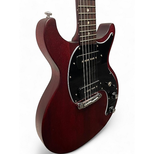 Used ESP LTD EC401QM Midnight Wine Solid Body Electric Guitar