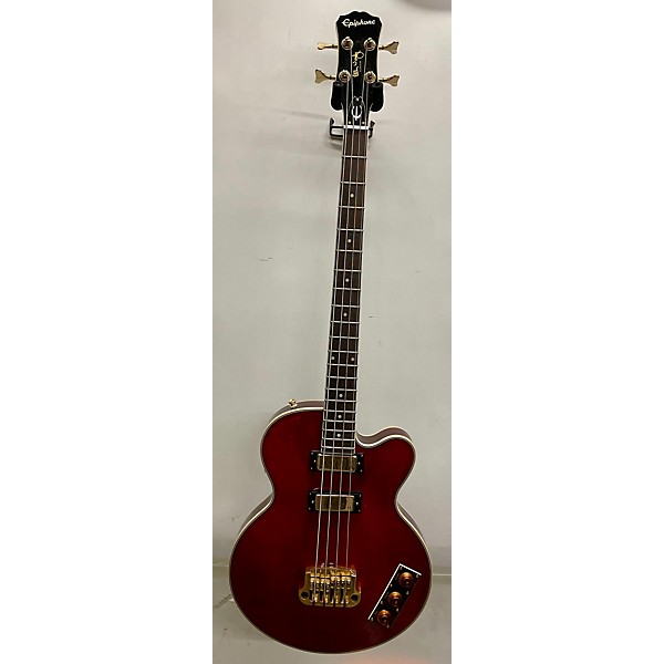 Used Epiphone Used Epiphone Allen Woody Rumblekat Wine Red Electric Bass Guitar