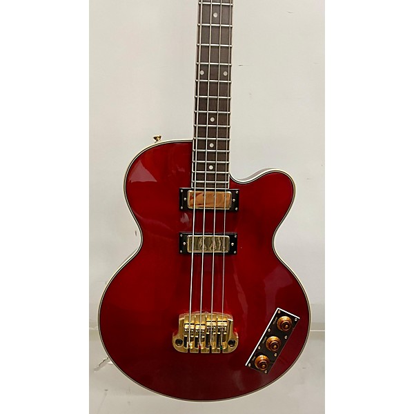 Used Epiphone Used Epiphone Allen Woody Rumblekat Wine Red Electric Bass Guitar