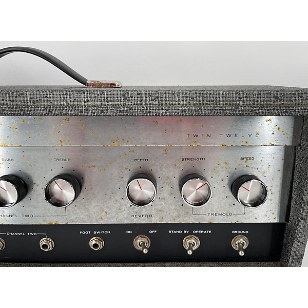 Vintage Silvertone 1960s Twin Twelve Head Tube Guitar Amp Head