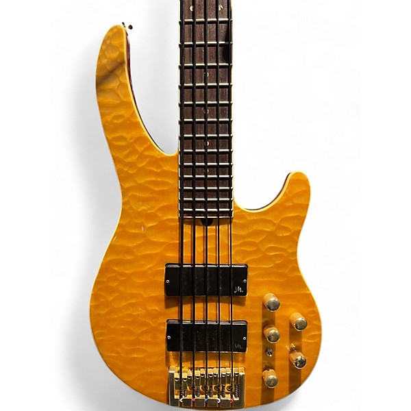 Used Brian Moore Guitars i5 Amber Electric Bass Guitar