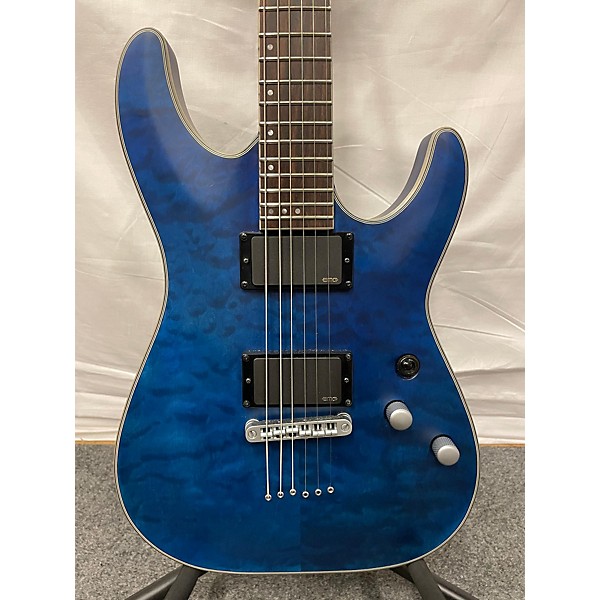 Used Schecter Guitar Research Used Schecter Guitar Research C1 Platinum Blue Solid Body Electric Guitar