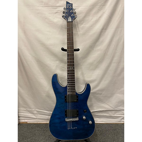 Used Schecter Guitar Research Used Schecter Guitar Research C1 Platinum Blue Solid Body Electric Guitar