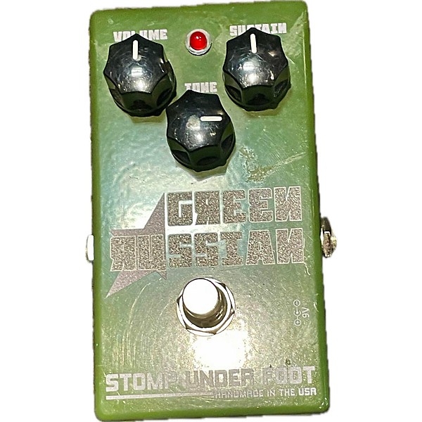 Used Stomp Under Foot Green Russian Effect Pedal