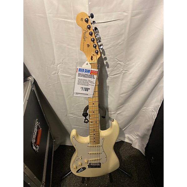 Used Used 2019 Fender American Professional Stratocaster SSS Left Handed Olympic White Electric Guitar