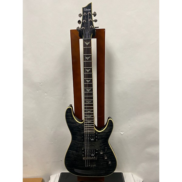 Used Schecter Guitar Research Used Schecter Guitar Research Omen Extreme 6 Trans Black Solid Body Electric Guitar