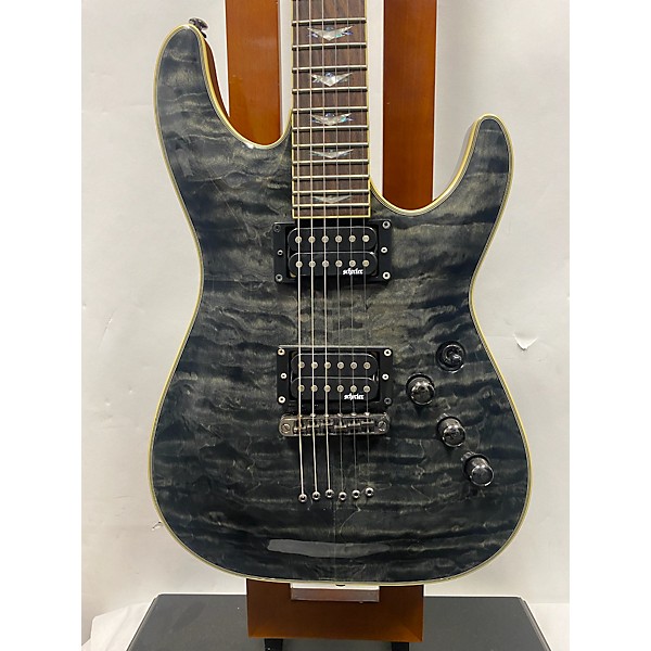 Used Schecter Guitar Research Used Schecter Guitar Research Omen Extreme 6 Trans Black Solid Body Electric Guitar